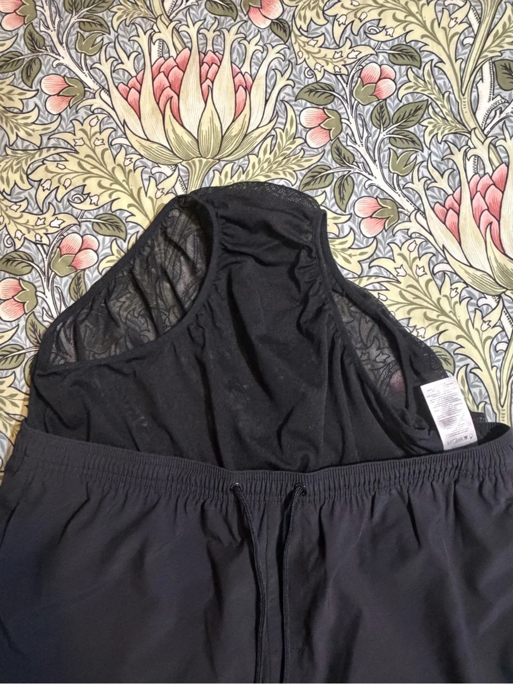 Sundek Black Swim Short Shorts with Orange & Teal Stripe
